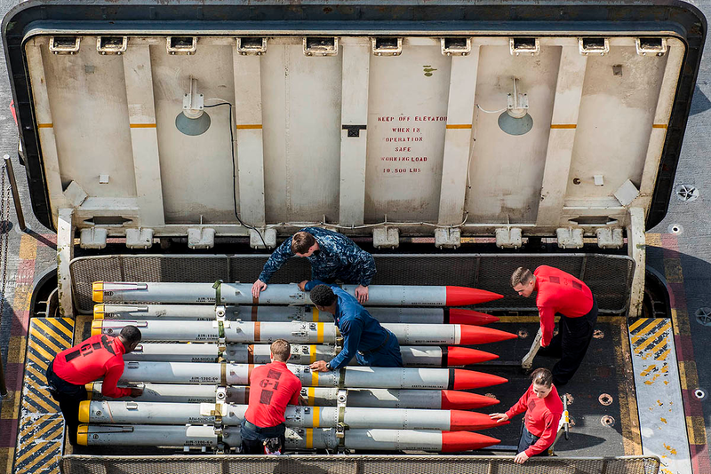 Illustration for article titled Here Is What All Those Colored Shirts Mean On An Aircraft Carrier's Deck